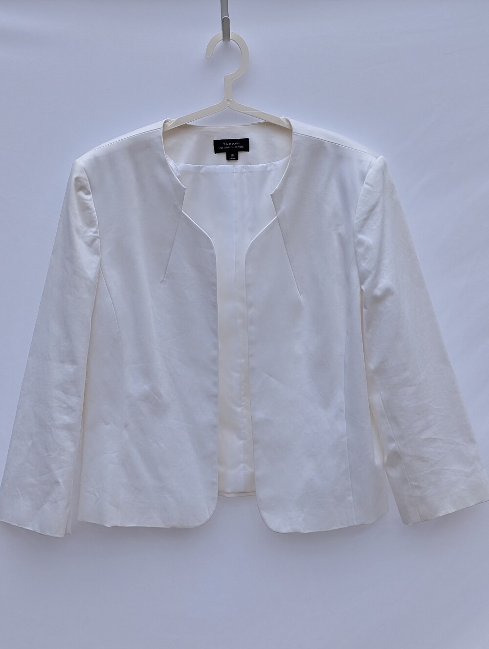 Tahari Arthur S. Levine White Blazer Jacket